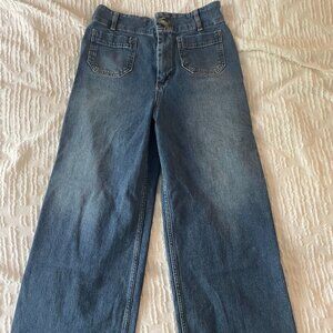 Pilcro High Rise Wide Leg Jeans